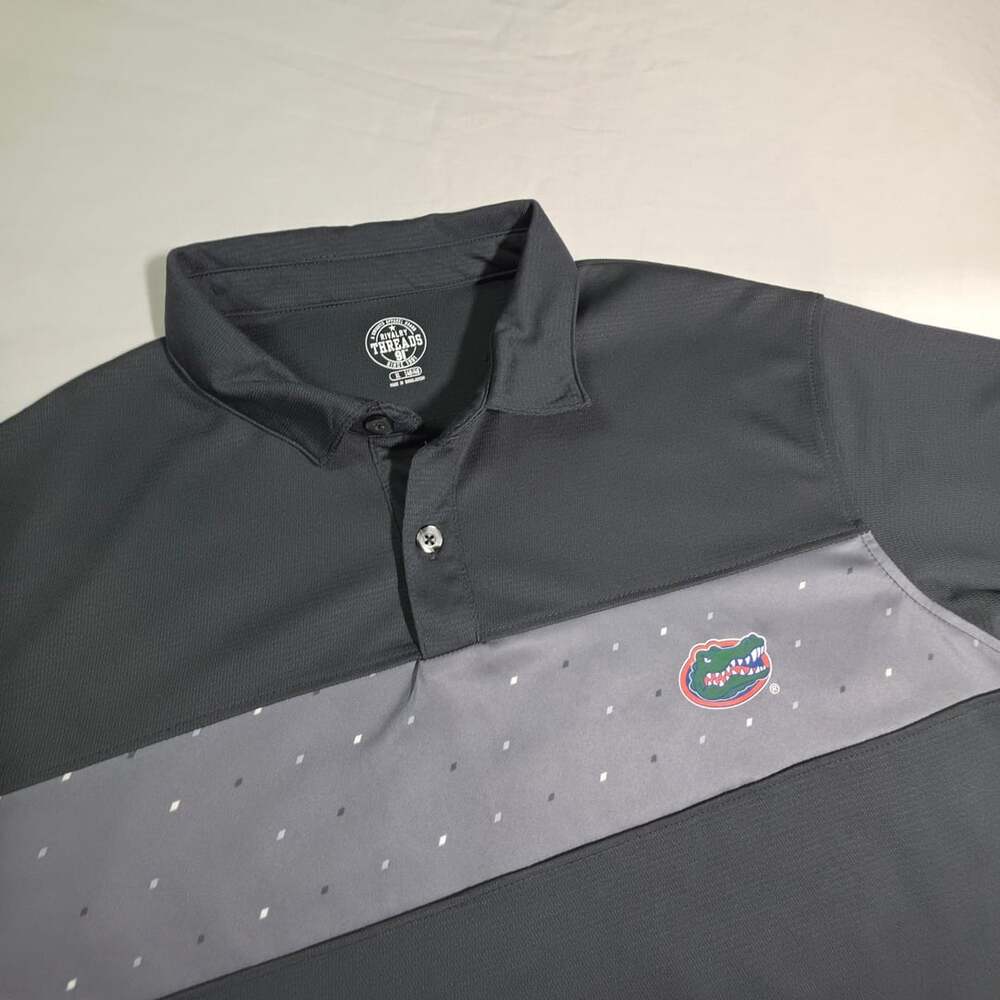Rivalry Threads Florida Gators Polo Size XL Gray Golf Shirt